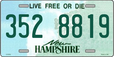 NH license plate 3528819