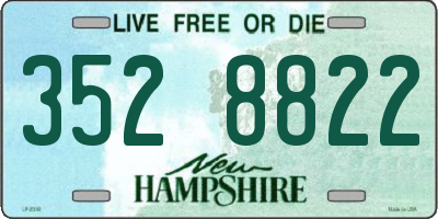 NH license plate 3528822