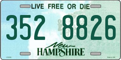 NH license plate 3528826