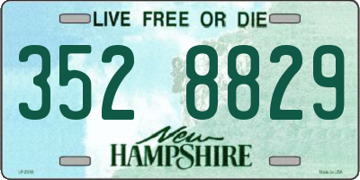 NH license plate 3528829