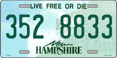 NH license plate 3528833