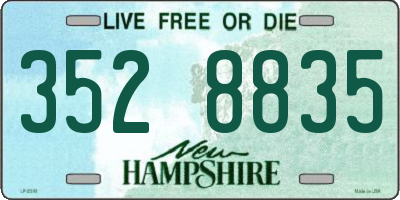 NH license plate 3528835