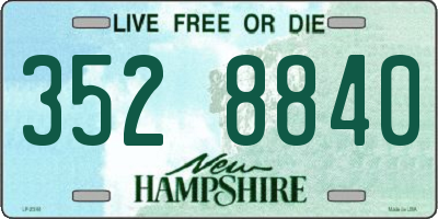 NH license plate 3528840