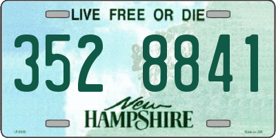 NH license plate 3528841