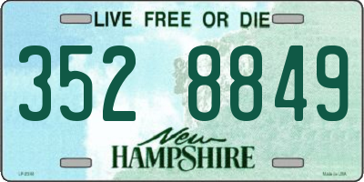NH license plate 3528849