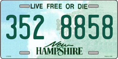 NH license plate 3528858