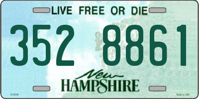 NH license plate 3528861
