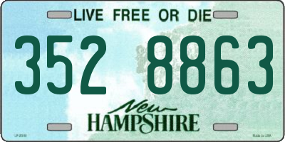 NH license plate 3528863