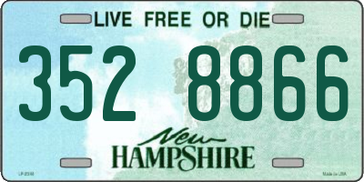 NH license plate 3528866