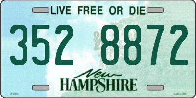 NH license plate 3528872