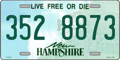 NH license plate 3528873