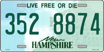 NH license plate 3528874