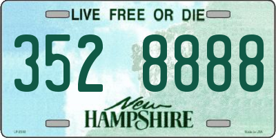 NH license plate 3528888