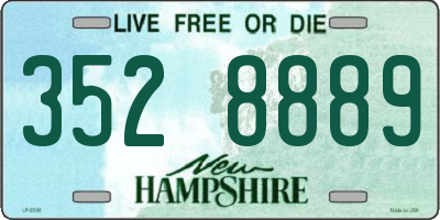 NH license plate 3528889