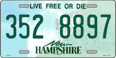 NH license plate 3528897