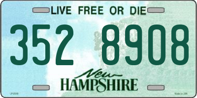 NH license plate 3528908