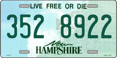 NH license plate 3528922