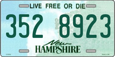 NH license plate 3528923