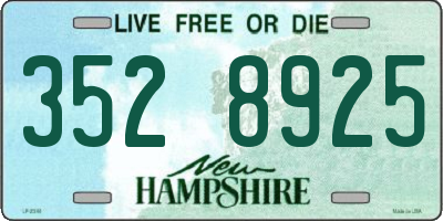 NH license plate 3528925