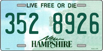 NH license plate 3528926