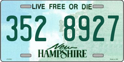 NH license plate 3528927