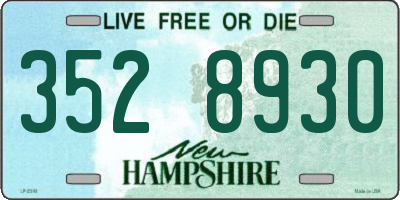 NH license plate 3528930