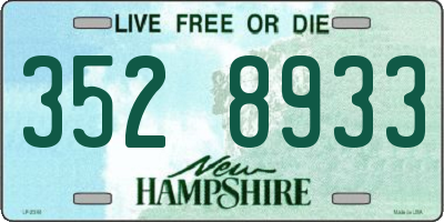 NH license plate 3528933