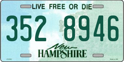 NH license plate 3528946