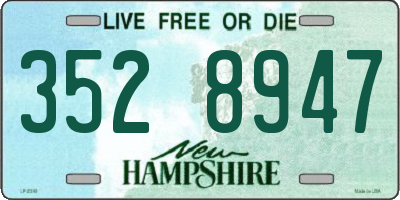 NH license plate 3528947