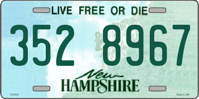NH license plate 3528967