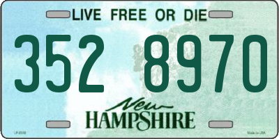 NH license plate 3528970