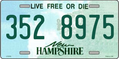 NH license plate 3528975