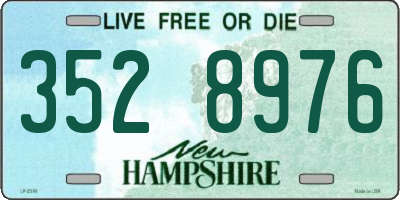 NH license plate 3528976