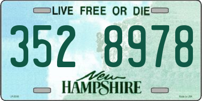 NH license plate 3528978