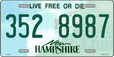 NH license plate 3528987