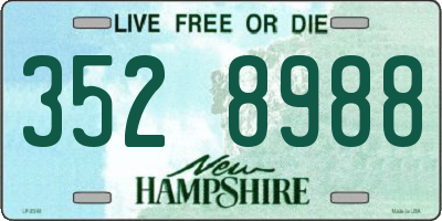 NH license plate 3528988
