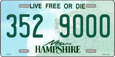 NH license plate 3529000