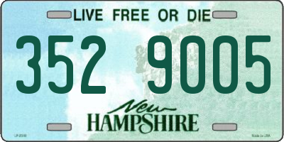 NH license plate 3529005