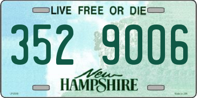 NH license plate 3529006