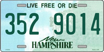 NH license plate 3529014