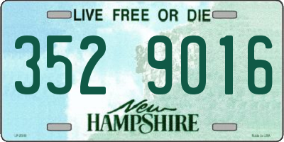 NH license plate 3529016