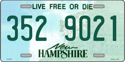 NH license plate 3529021