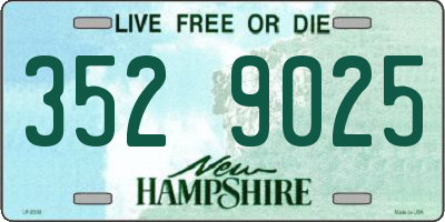 NH license plate 3529025