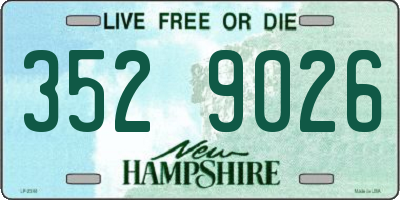 NH license plate 3529026