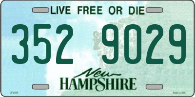 NH license plate 3529029
