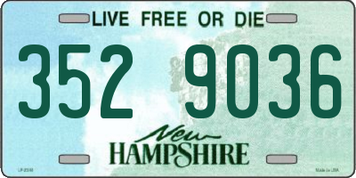 NH license plate 3529036
