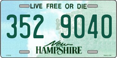 NH license plate 3529040