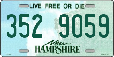 NH license plate 3529059