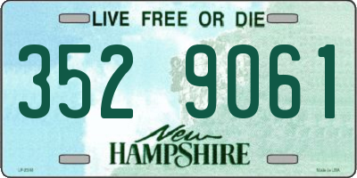 NH license plate 3529061