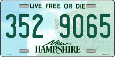 NH license plate 3529065
